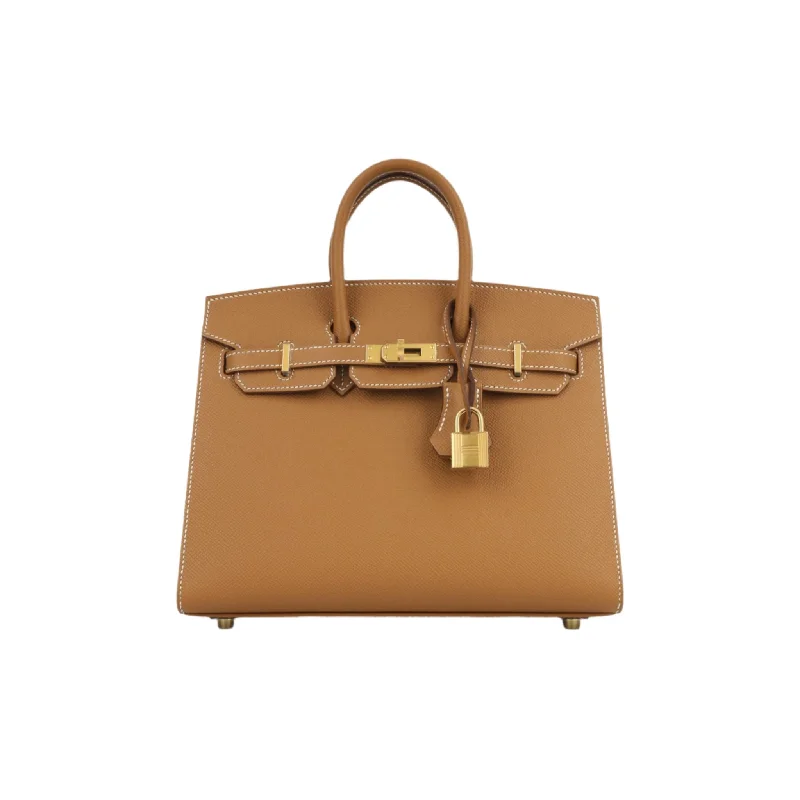 Tote bags with bold logos for branding -Hermès Birkin 25 - Gold Epsom (NWT)