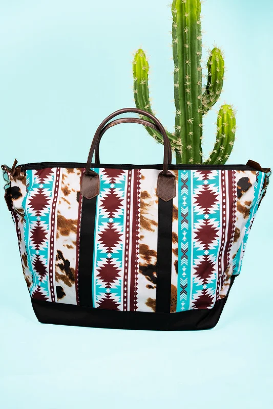 Tote bags with animal prints for wild style -Highland Mesa Weekender