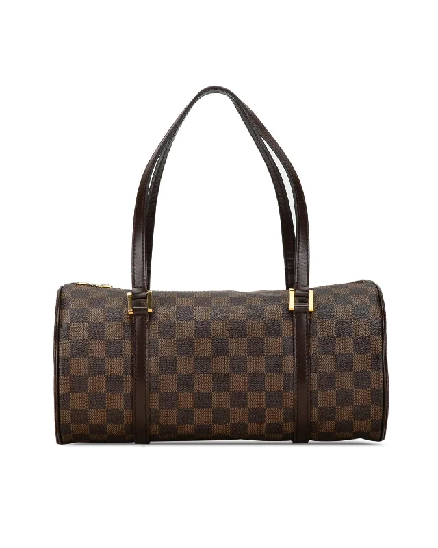 Handle bags with transparent panels for a modern and trendy effect-Damier Ebene Canvas Papillon Bag