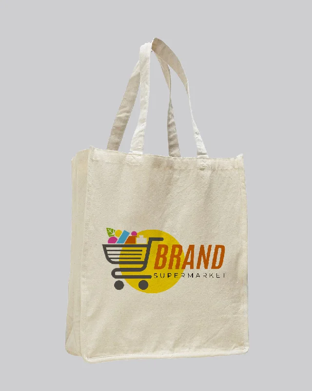 Tote bags with soft velvet for luxury -Jumbo Shopper Canvas Tote Bags Custom Printed  - Canvas Tote Bags With Your Logo - TF254