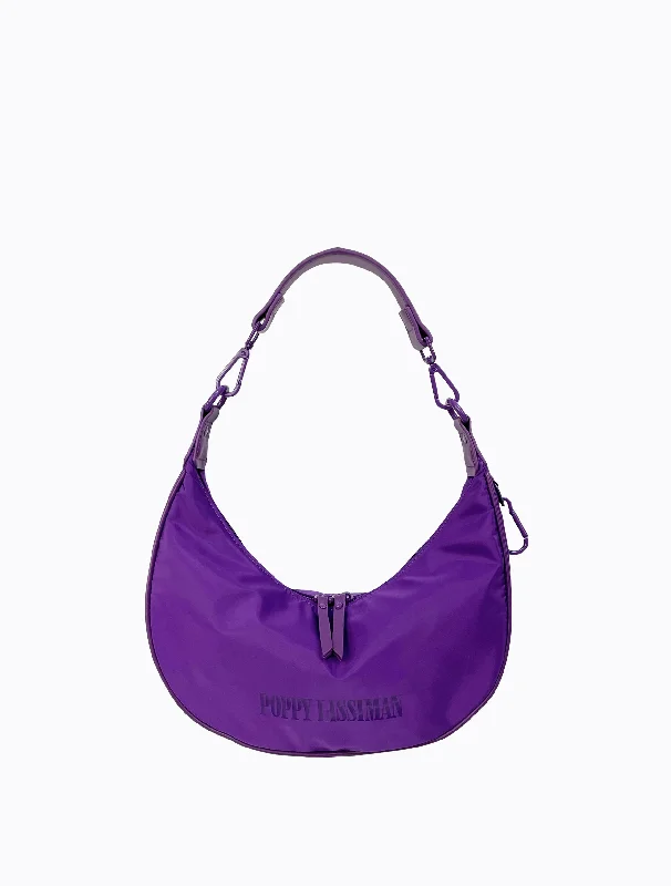 Tote bags with durable hemp for sustainability -Krawsant Satchel - Deep Purple