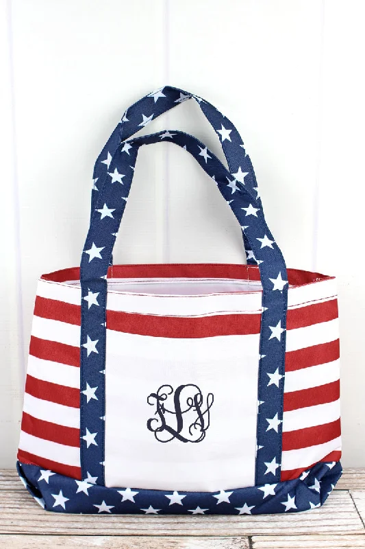 Tote bags with sleek silhouettes for fashion -Liberty Bags Americana Boater Tote