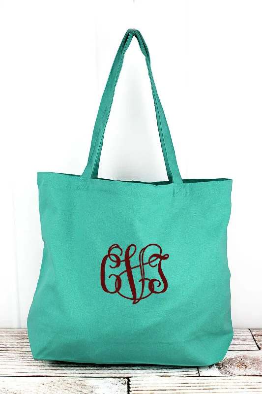 Insulated tote bags for keeping food fresh -Liberty Bags Sea Glass Green Large Canvas Tote