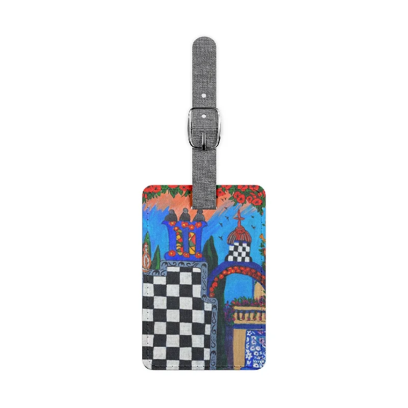 Tote bags with camouflage patterns for edge -Luggage Tag - Barcelona Dream