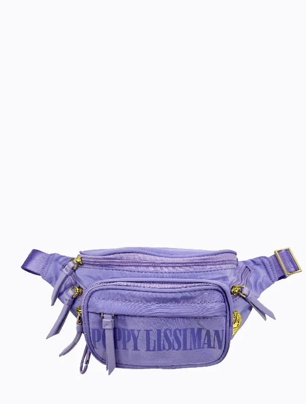 Tote bags with contrast stitching for detail -Malibu Waistbag - Purple