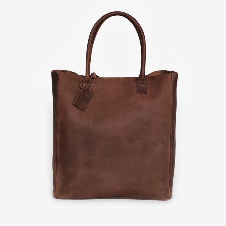 Tote bags with thick straps for durability -Nubuck Leather Carryall