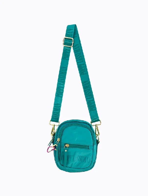 Tote bags with contrast stitching for detail -Nifty Camera Bag - Teal