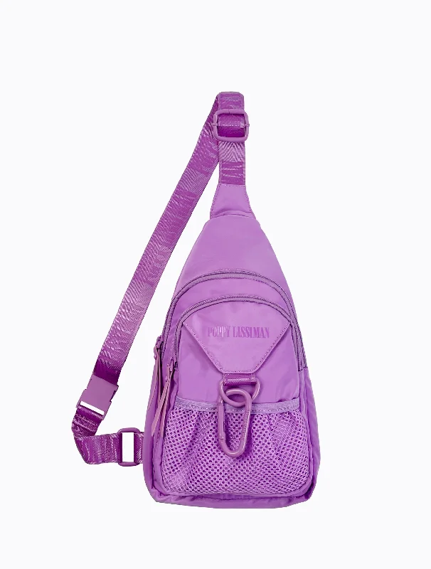 Tote bags with shoulder straps for carrying -Otto Crossbody Bag - Neon Lilac