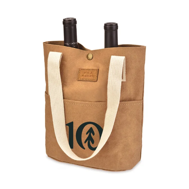 Tote bags with striped canvas for beach -Out of the Woods - Rabbit Tote