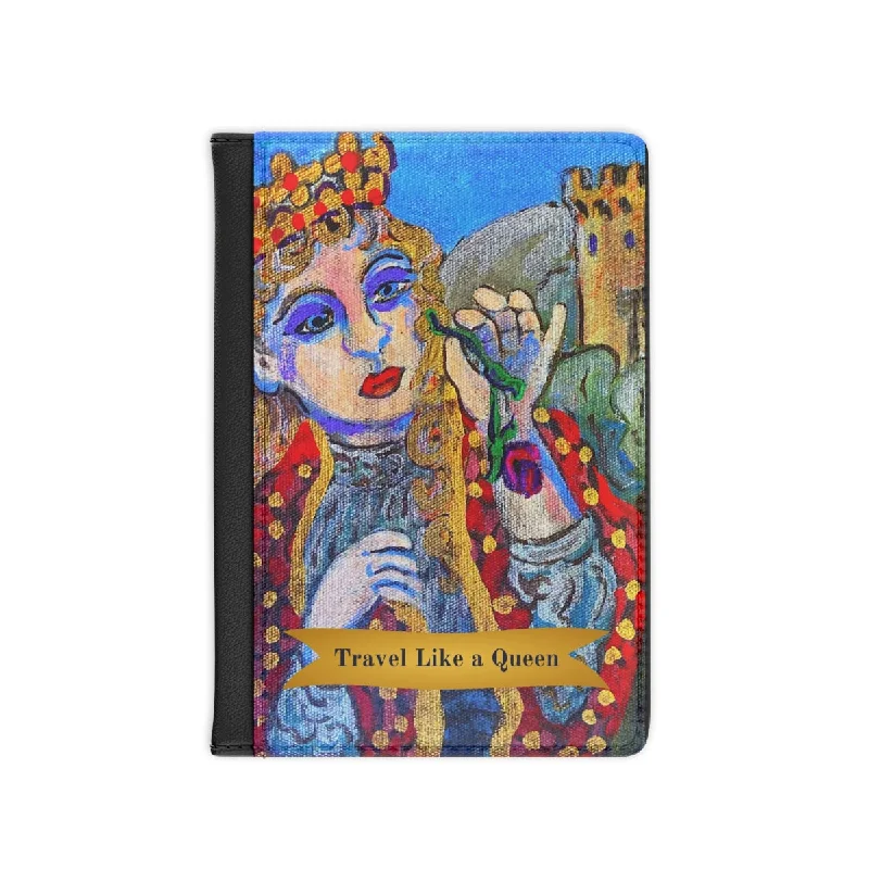 Tote bags with metallic finishes for shine -Passport Cover - Travel Like a Queen