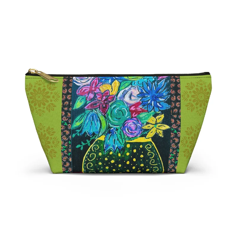 Tote bags with sturdy stitching for reliability -Perfect Pouch - Spring Green by "Monica in the Garden"