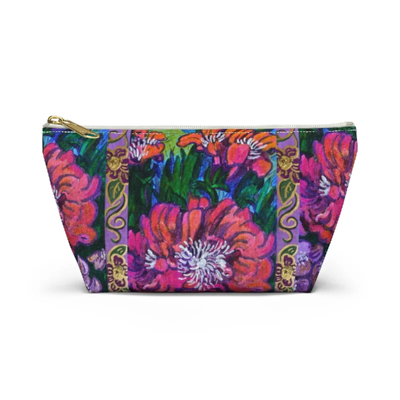 Tote bags with colorful straps for flair -Perfect Pouch "The Garden"