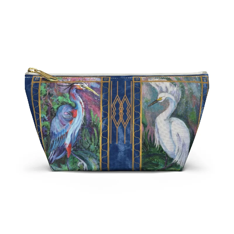 Tote bags with modern logos for branding -Perfect Pouch "Two Herons"