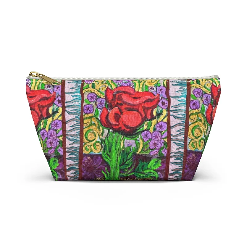 Tote bags with retro logos for nostalgia -Perfect Pouch "Winter Rose"