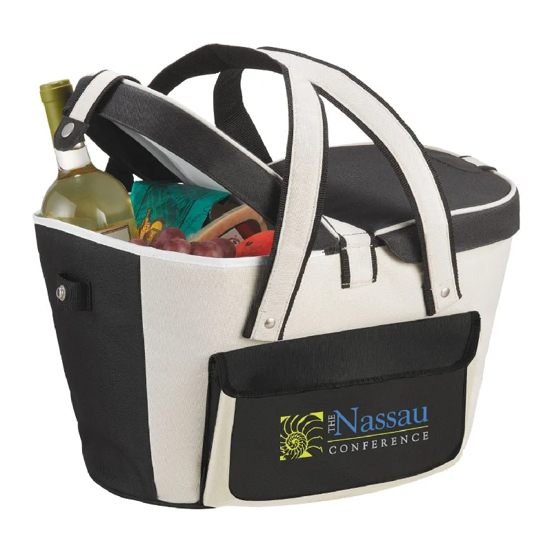 Tote bags with holiday themes for festivities -Picnic Basket 24 Can Cooler