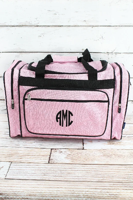 Tote bags with spacious interiors for storage -Pink Glitz & Glam Duffle Bag 20"