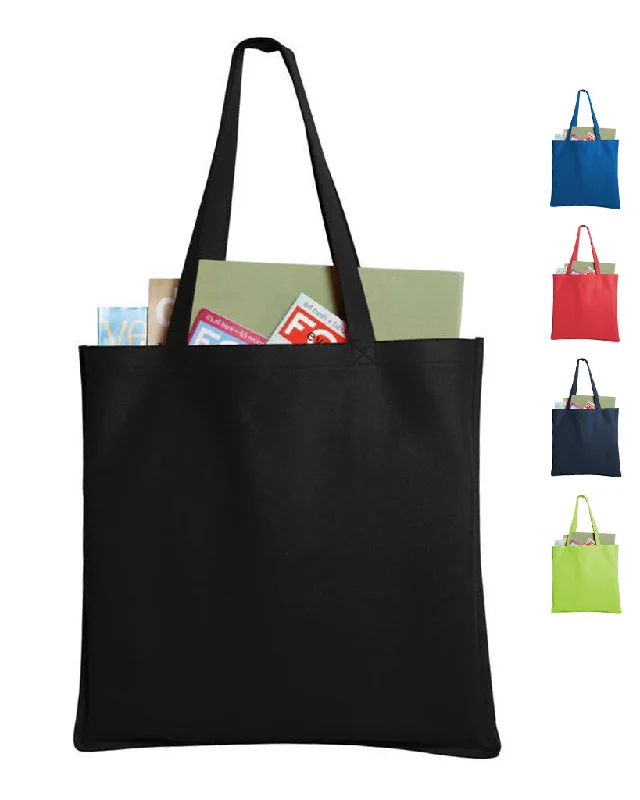 Tote bags with quilted fabric for texture -Double-stitched Polypropylene Tote Bag