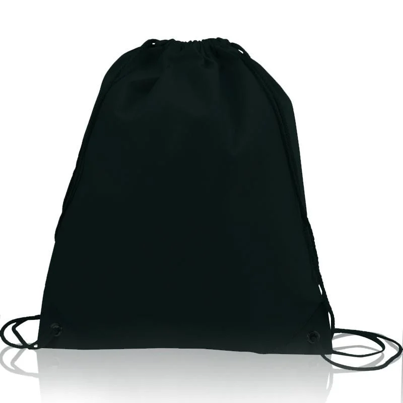 Tote bags with side pockets for extras -Deluxe Non-Woven Polypropylene Drawstring Bag / Cinch Pack