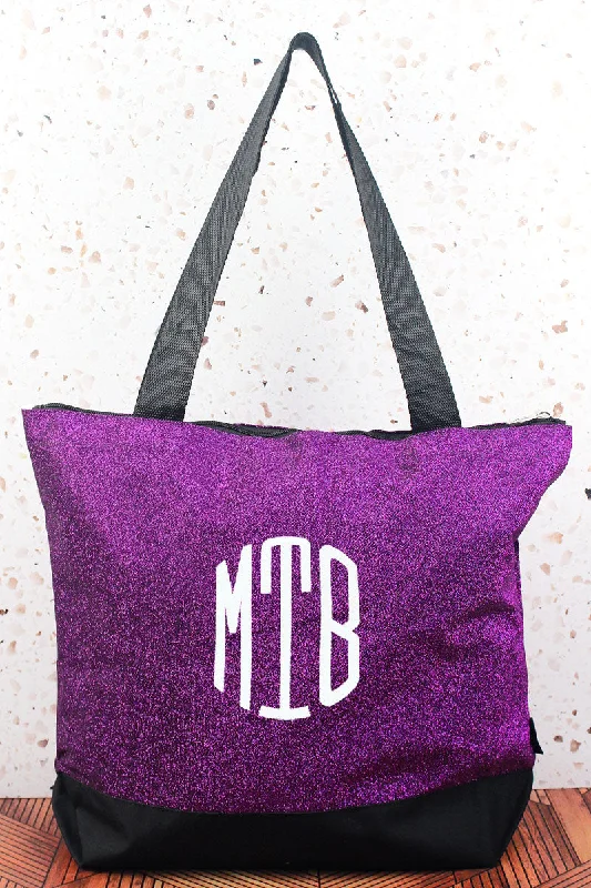 Lightweight tote bags for easy travel convenience -Purple Glitz & Glam Tote Bag