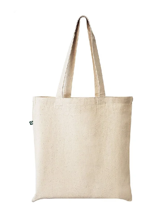 Tote bags with waterproof lining for rain -Eco Friendly Recycled Cotton Canvas Basic Tote Bags - RC200