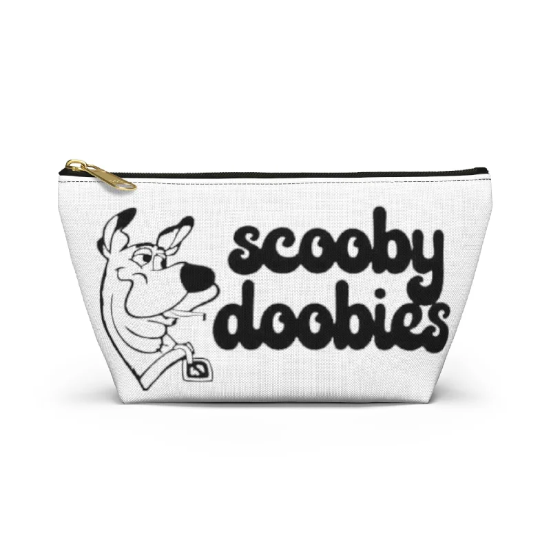 Tote bags with sleek black for elegance -Scooby Doobies weed bag Accessory Pouch w T-bottom