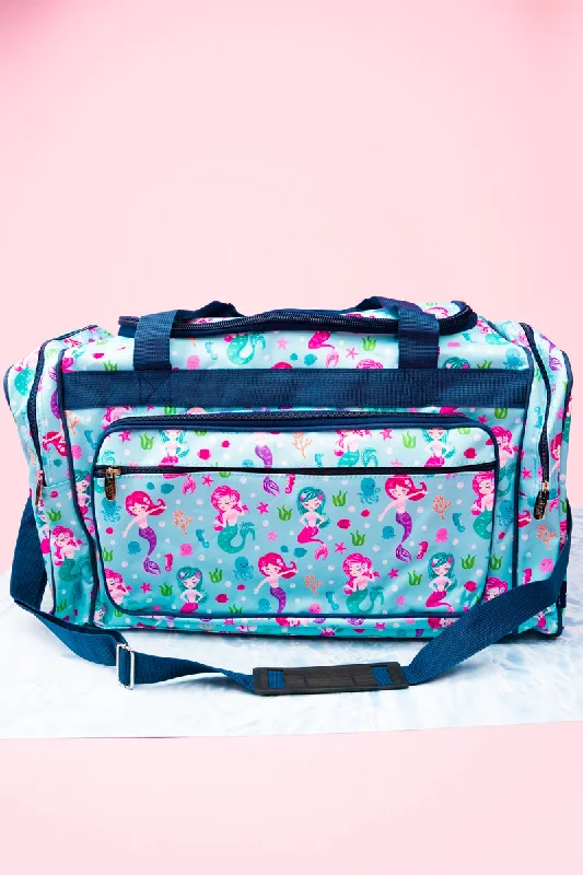 Tote bags with bright accents for pop -Shell We Dance Duffle Bag 23"