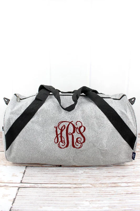 Tote bags with sturdy stitching for reliability -Silver Glitz & Glam Barrel Duffle Bag 18"