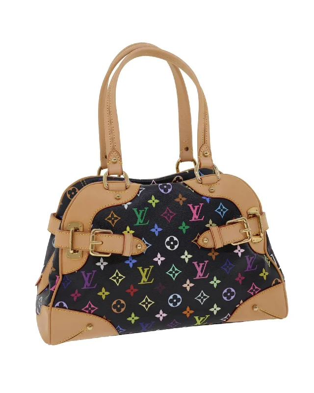 Best handle bags with artistic prints for a creative, one-of-a-kind design-Monogram Multicolor Claudia Hand Bag