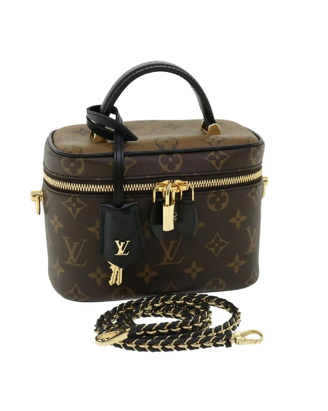 Stylish handle bags with structured sides for a clean and neat silhouette-Monogram Reverse Vanity NVPM Hand Bag 2way - Louis Vuitton M45165