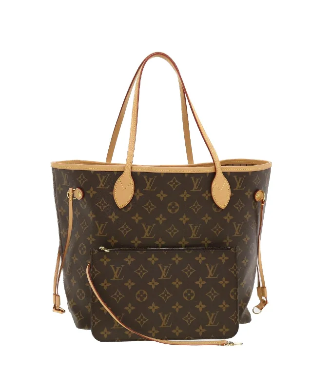 Handle bags with faux leather for a cruelty-free and affordable alternative-Monogram Tote Bag with Dust Pouch and RFID Serial No