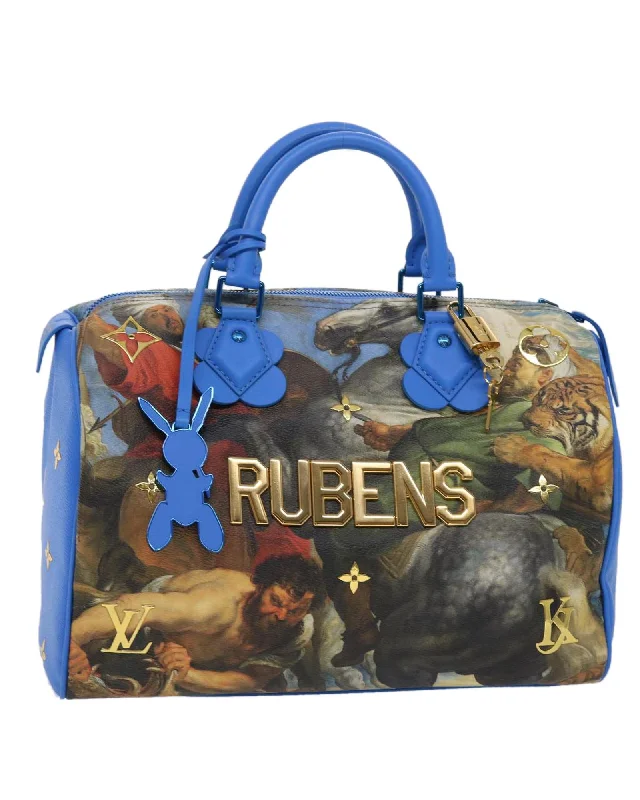 Best handle bags with contrasting trim for a modern and edgy style-Blue PVC Leather Hand Bag with Dust Bag and Padlock