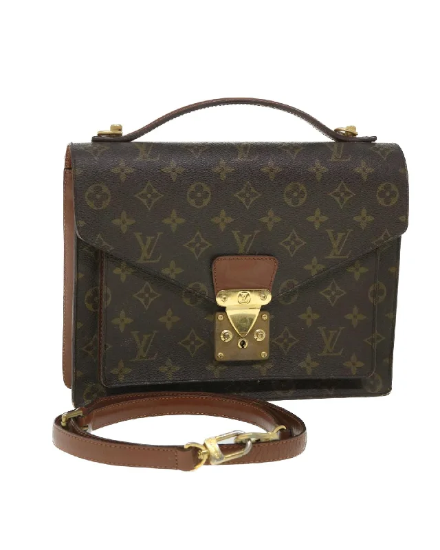 Handle bags with chic, structured designs for an elegant and polished silhouette-Monogram Hand Bag with Shoulder Strap