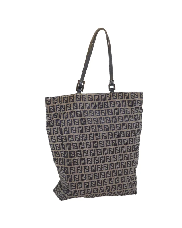 Handle bags with round handles for a modern and stylish design-Navy Zucchino Canvas Tote Bag