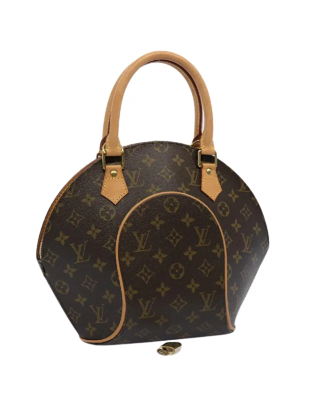 Best handle bags with soft leather material for a comfortable, refined feel-Monogram Canvas Hand Bag with Dust Bag and Padlock