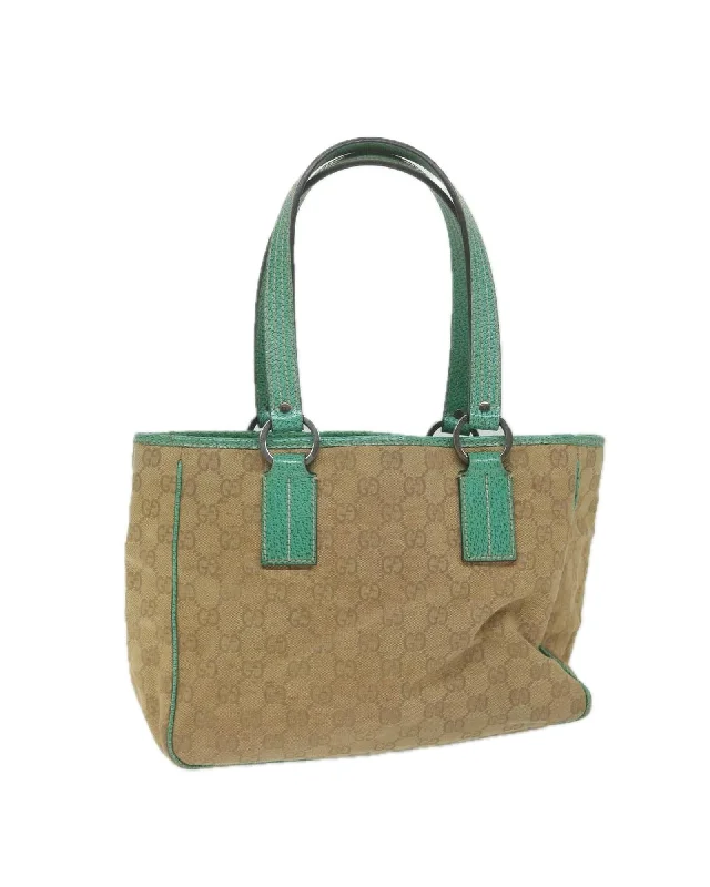 Handle bags with chic, structured designs for an elegant and polished silhouette-GG Canvas Tote Bag with Accessory - Beige