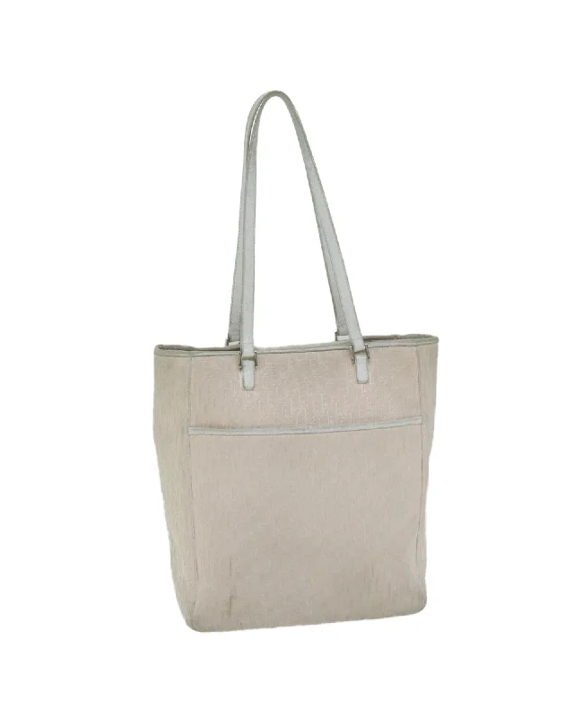 Handle bags with detachable pouches for added organization and convenience-Trotter Canvas Tote Bag with Pink Hue