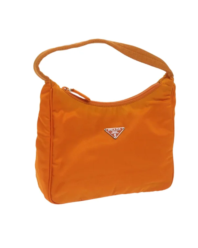 Best handle bags with designer logos for a luxury, high-end appearance-Nylon Hand Bag with Guarantee Card - Made in Italy