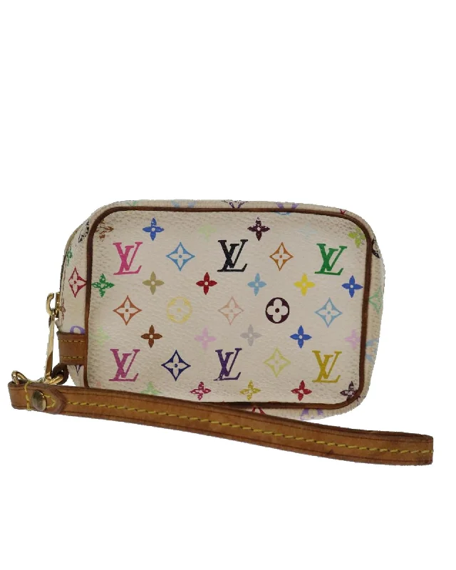 Stylish handle bags with unique zipper designs for a functional, fashionable look-Multicolor Monogram Canvas Pouch - Small Size