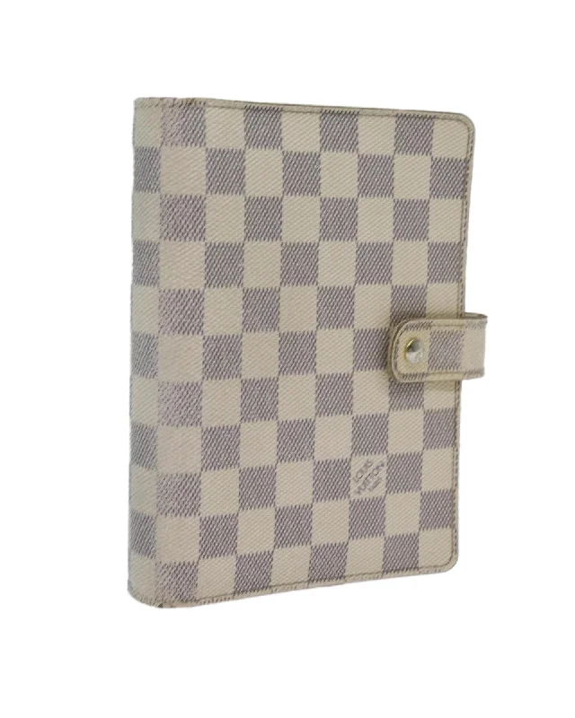 Handle bags with unique shapes for a creative, fashion-forward appearance-Damier Azur Day Planner Cover