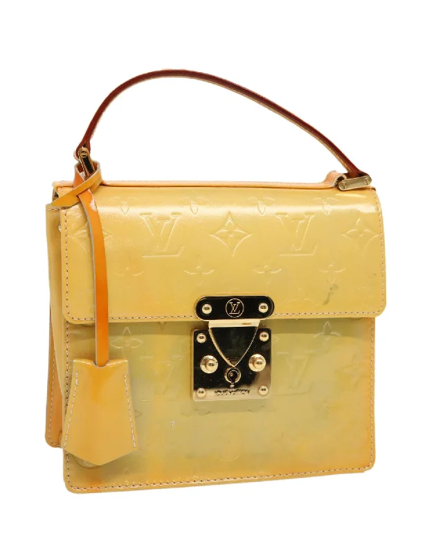 Handle bags with chain handles for a luxurious and high-fashion appeal-Patent Leather Hand Bag