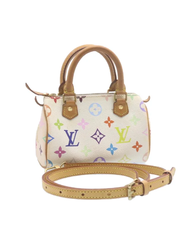 Handle bags with vibrant, patterned fabrics for a fun and energetic appearance-Monogram Multicolor Mini Speedy Hand Bag