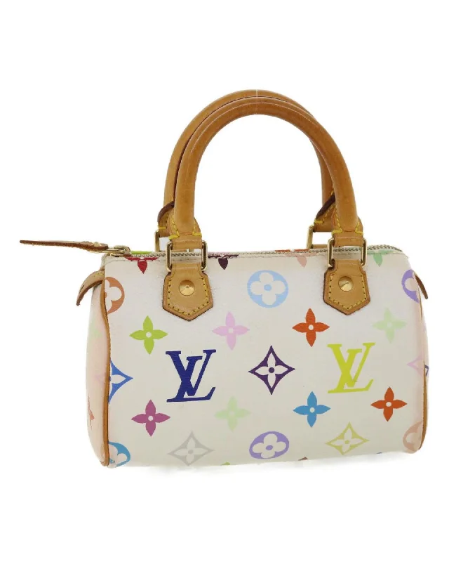 Stylish handle bags with boho-inspired designs for a relaxed, carefree vibe-Monogram Multicolor Mini Speedy Hand Bag