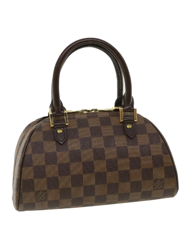 Handle bags with structured designs for a sleek and polished silhouette-Damier Ebene Rivera Mini Hand Bag