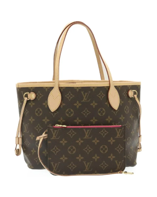 Best handle bags with pebble leather for a textured and durable finish-Monogram Canvas Tote Bag - Excellent Condition