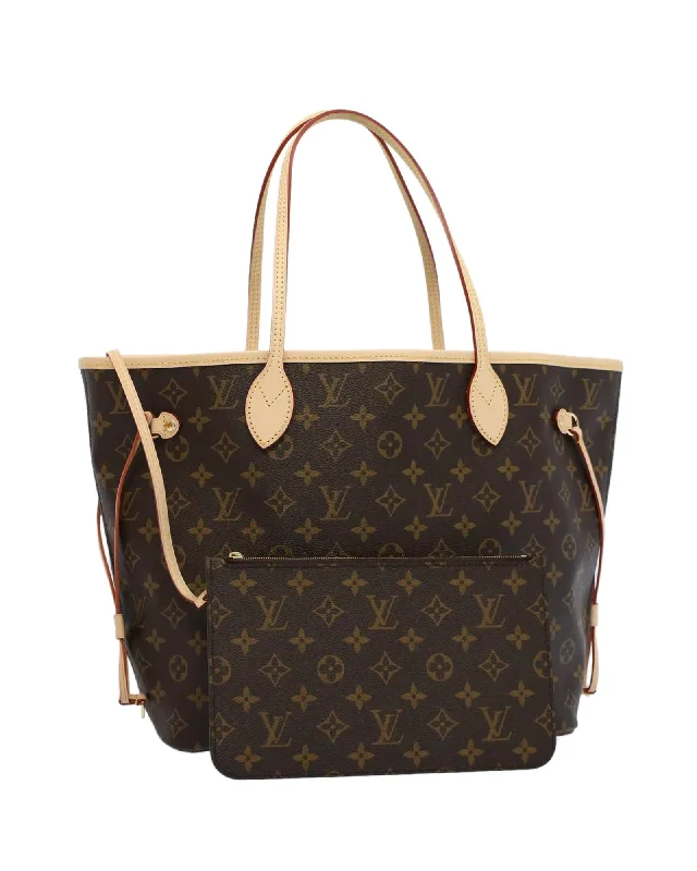 Handle bags with transparent panels for a modern and trendy effect-Monogram Canvas Tote Bag with Dust Bag and Pouch