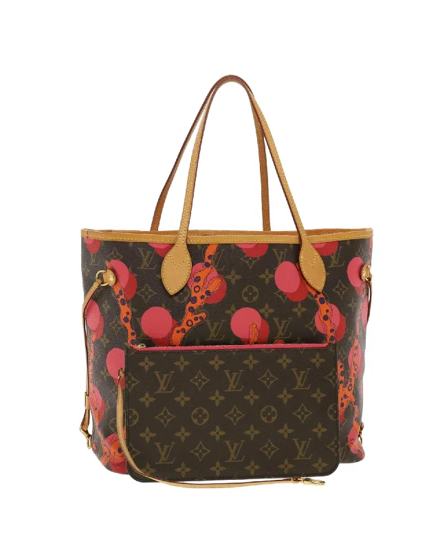 Handle bags with round handles for a modern and stylish design-Monogram Canvas Neverfull Tote Bag