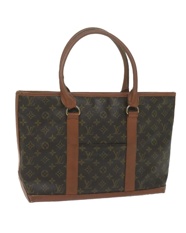 Stylish handle bags with soft, leather textures for a comfortable and luxurious feel-Monogram Canvas Tote Bag with Accessory - France Made