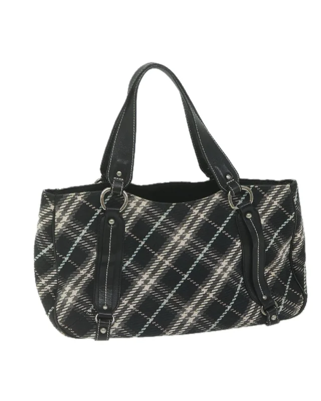 Handle bags with matching shoes for a coordinated, polished look-Canvas Tote Bag with Nova Check Pattern