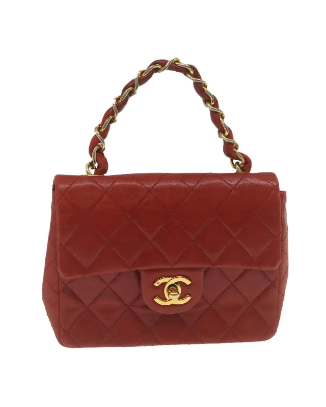 Handle bags with colorful straps for a fun and vibrant addition to your outfit-Chanel Mini Matelasse Chain Flap Hand Bag