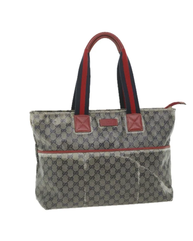 Handle bags with faux leather for a cruelty-free and affordable alternative-Crystal GG Canvas Tote Bag